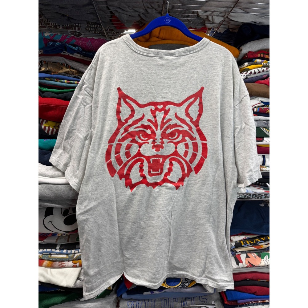 Champion Arizona Wildcats Football T-Shirt Mens XXL Gray Vintage NCAA 26x30